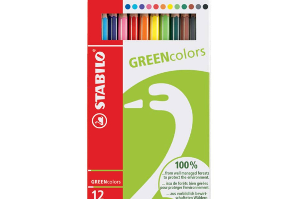 Matite colorate GREENcolors astuccio in cartone Stabilo 12 colori assortiti 6019/2-121
