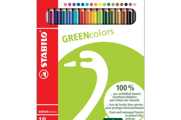 Matite colorate GREENcolors astuccio in cartone Stabilo 18 colori assortiti 6019/2-181