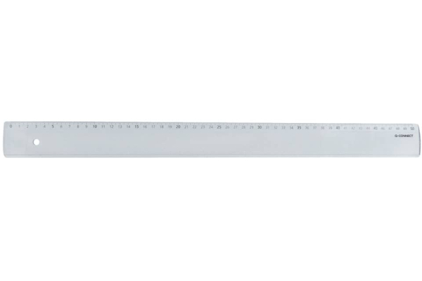 Righello Q-Connect trasparente 50 cm  KF00589