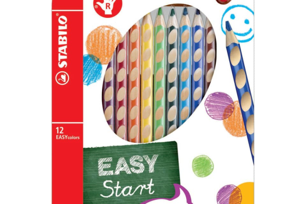 Matite colorate Stabilo EASYcolors per destrorsi assortiti astuccio da 12 - 332/12