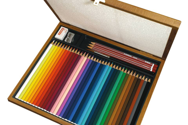 Matite acquarellabili Stabilo Aquacolor 2,8 mm assortiti cassetta di legno da 36 - IT1639L