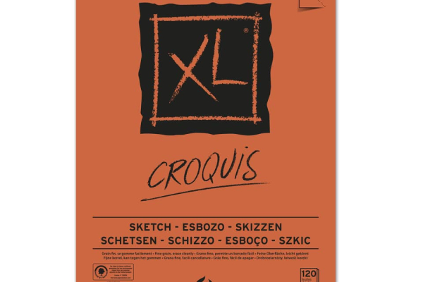 Album spiralato Canson Schizzo XL bianco avorio 90 g/m² 120 fogli A3 C200787115