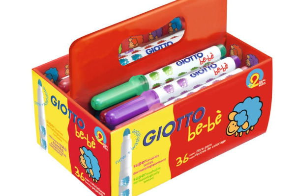 Superpennarelli GIOTTO be-bè punta super resistente 5 mm assortiti Schoolpack da 36 - 461200