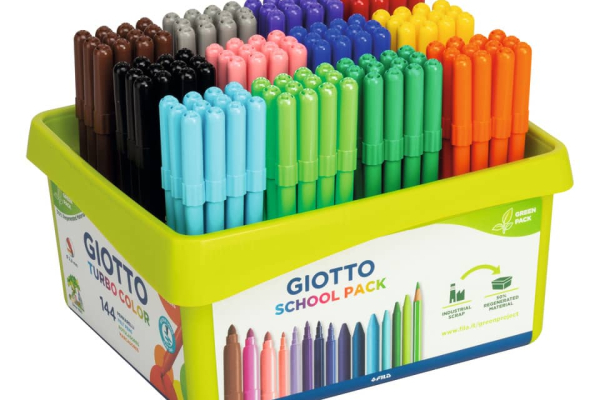 Pennarelli GIOTTO Turbo Color punta fine 2,8 mm assortiti Schoolpack da 144 - 523800
