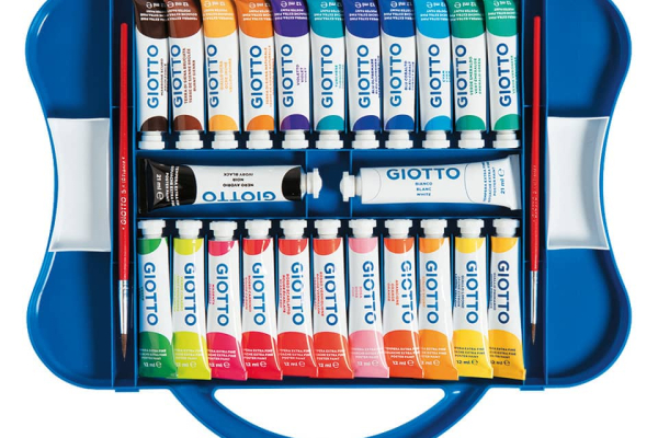 Tempere GIOTTO Extra 12 ml assortiti scatola da 24 tubetti +2 pennelli 30510000