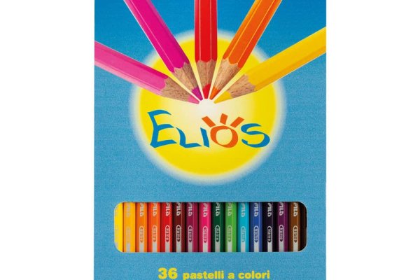 Matite colorate FILA Elios colori assortiti - Astuccio da 24 pastelli + temperino - F274300