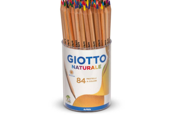Matite colorate GIOTTO Naturale assortiti barattolo da 84 - 52020000