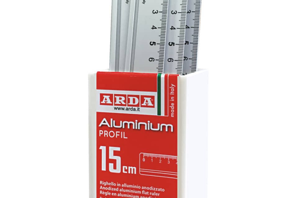 Righello Profil ARDA Profil alluminio anodizzato 15 cm Conf. 15 pezzi - 17915BAR