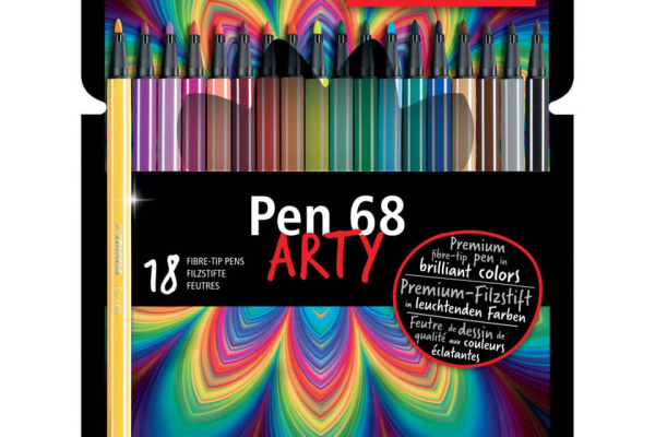 Pennarelli Stabilo Pen 68 arty - tratto 1 mm - colori assortiti - Conf. 18 pezzi - 6818-1-20