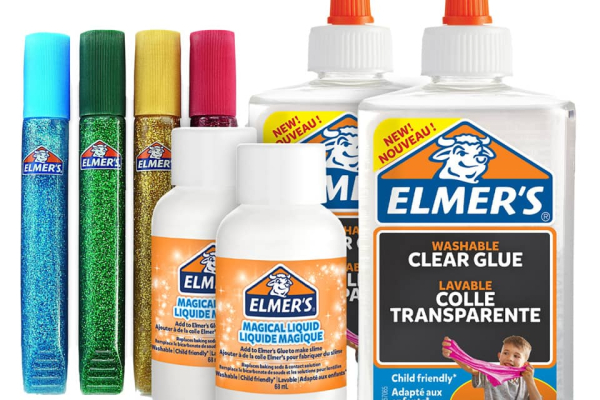 Kit Slime 2 flaconi colla trasp. 147 ml + 2 flaconi Magical Liquid 68 ml + 4 tubetti colla con brillantini - 2050943