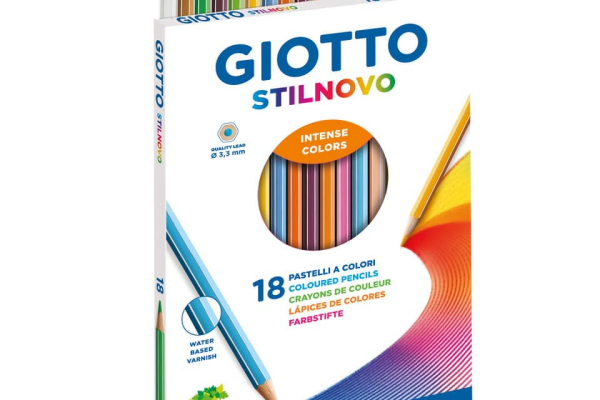 Matite colorate Giotto Stilnovo assortiti Astuccio da 18 - 27820000