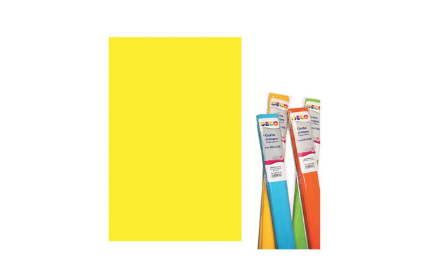 Rotolo di Carta crespa - 50x250 cm - 40 g/m² Deco giallo 10713/02