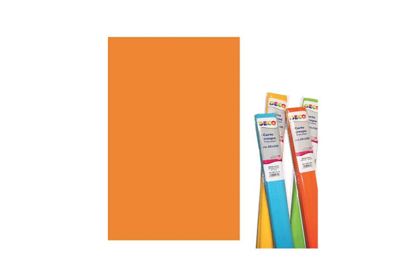 Rotolo di Carta crespa - 50x250 cm - 40 g/m² Deco arancio 10713/05