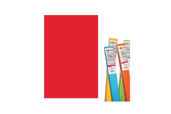 Rotolo di Carta crespa - 50x250 cm - 40 g/m² Deco rosso natale 10713/06