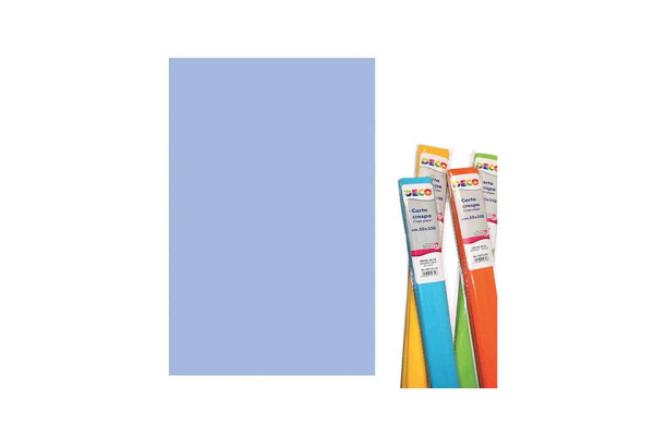 Rotolo di Carta crespa - 50x250 cm - 40 g/m² Deco azzuro cielo 10713/13
