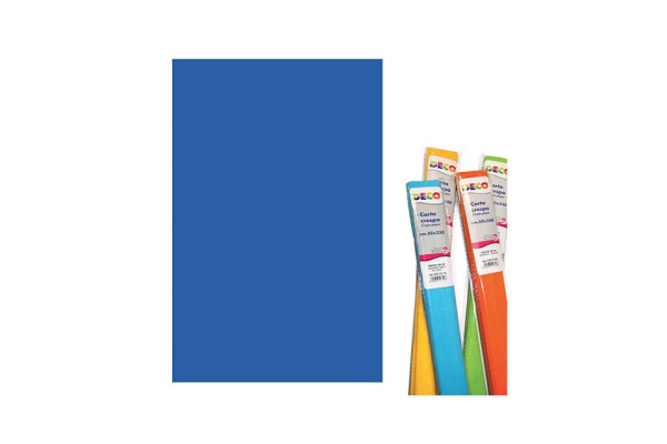 Rotolo di Carta crespa - 50x250 cm - 40 g/m² Deco blu 10713/14