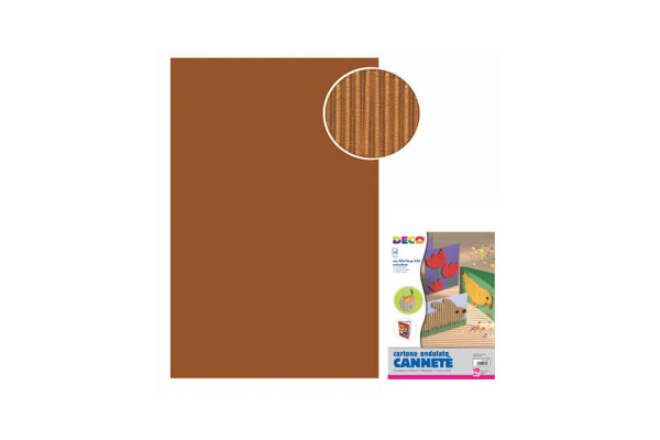 Cannetè - 50x70 cm - busta 10 fogli - 230 g/m² Deco marrone 2206/12