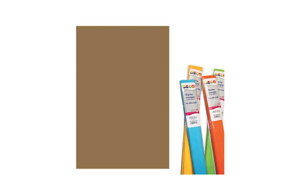 Rotolo di Carta crespa - 50x250 cm - 40 g/m² Deco marrone 10713/19