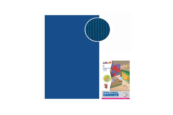 Cannetè - 50x70 cm - busta 10 fogli - 230 g/m² Deco blu 2206/2