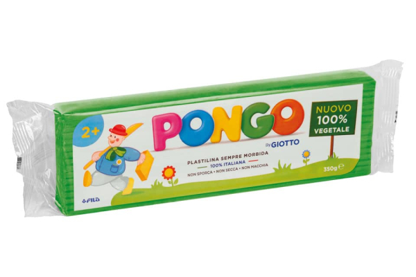 Panetto di plastilina vegetale modellabile 350 g Pongo verde chiaro F603508