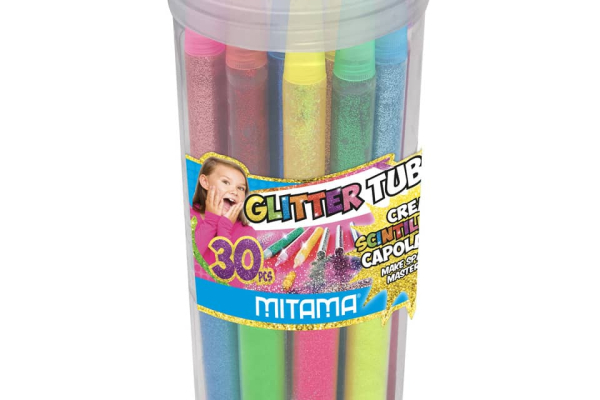 Colla Glitter in tubo - Mitama formati e colori assortiti - conf. 25 pezzi 62861
