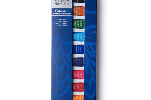 Set tubetti acquerello Cotman Winsor&Newton- colori assortiti Conf. 10x5 ml  - 0390664