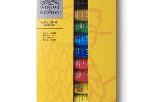 Set tubetti colore acrilico Galeria 12 ml Winsor&Newton colori assortiti - conf. 10 pezzi - 2190605