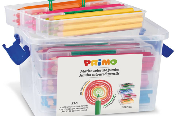 Valigetta 120 matite MAXI in 12 colori Primo assortiti 511MAXI120
