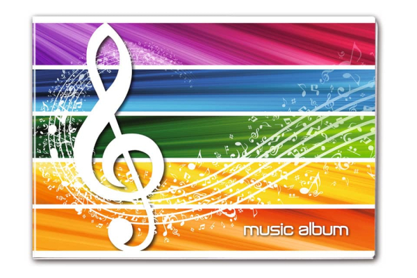 Album musica 8 ff a punto metallico - 17x24 cm Blasetti 80 g 1399